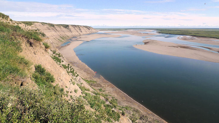 Die Region im Norden von Alaska entlang des Colville Flusses ist heute eine arktische