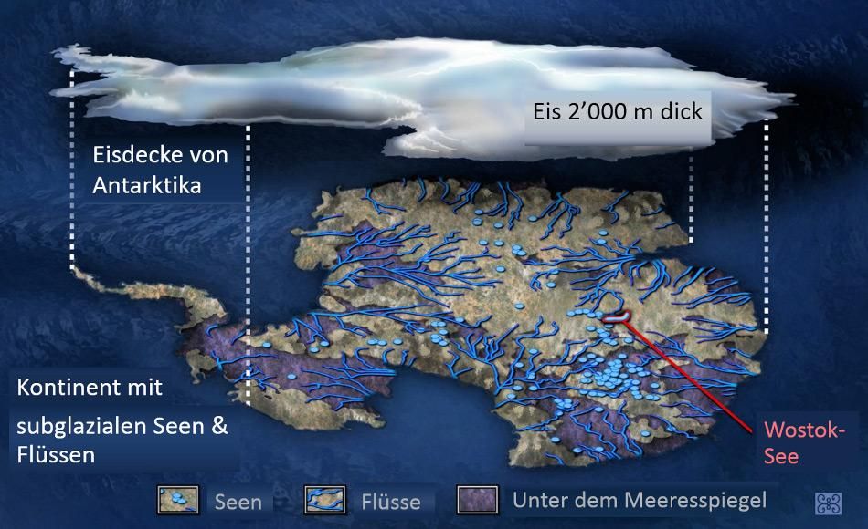 Riesiger See unter dem Eis der Antarktis entdeckt